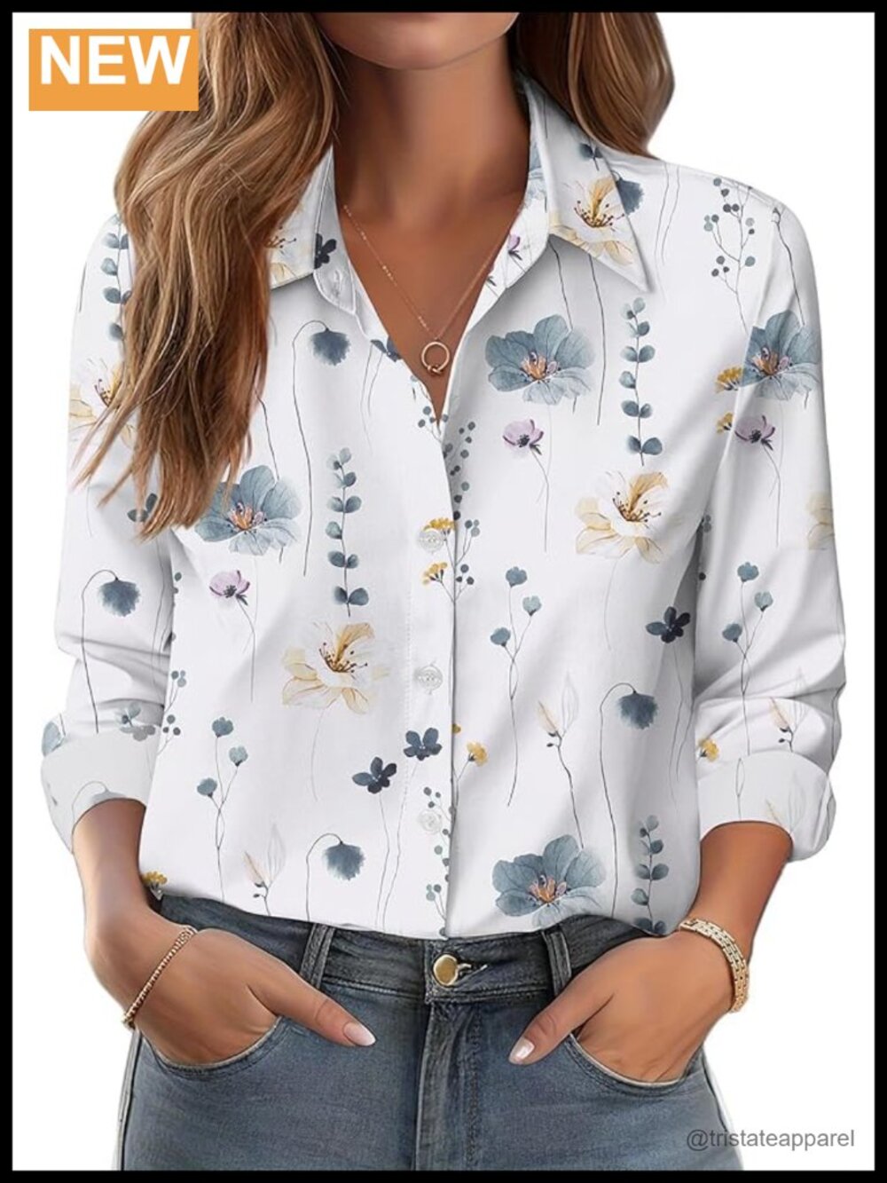 VAVONNE Women's Leopard Print Button Down Dressy Casual Blouse